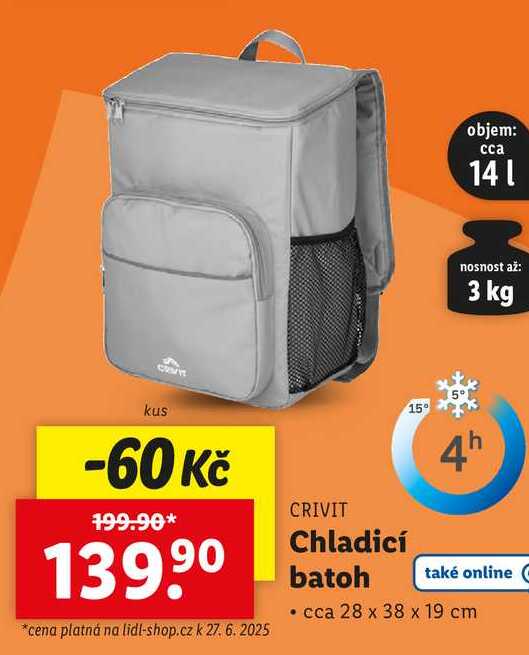 Chladicí batoh