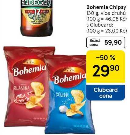 Bohemia Chipsy, 130 g, více druhů