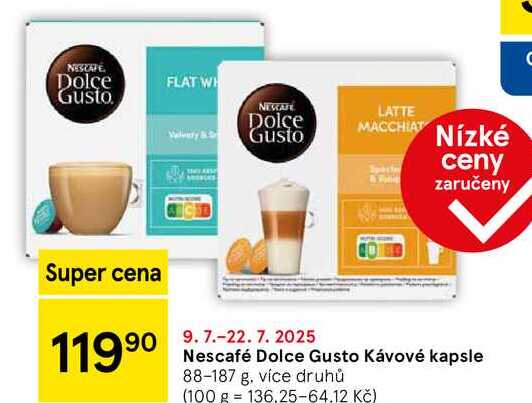 Nescafé Dolce Gusto Kávové kapsle, 88-187 g
