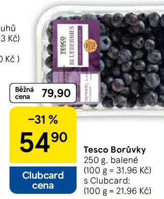 Tesco Borůvky, 250 g 