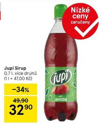 Jupí Sirup, 0,7 l, více druhů 