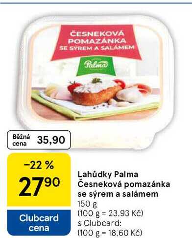 Lahůdky Palma se sýrem a salámem, 150 g