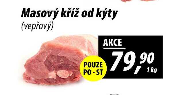 Masový kříž od kýty (vepřový), 1 kg