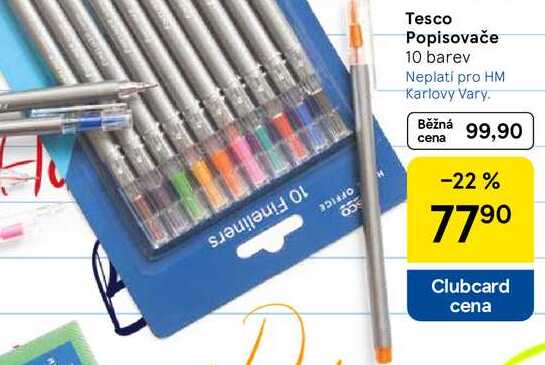 Tesco Popisovače, 10 barev 