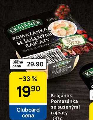 Krajánek Pomazánka se sušenými rajčaty, 100 g 