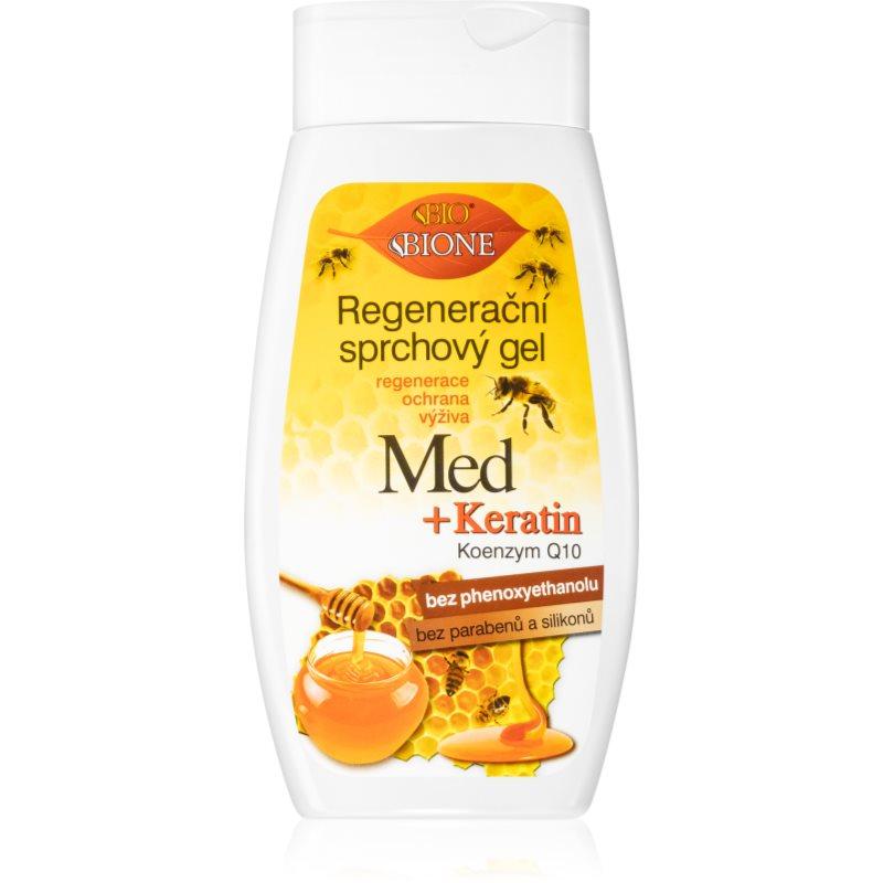 Bione Cosmetics Honey + Q10 regenerační sprchový gel 260 ml