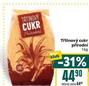  Třtinový cukr přírodní 1kg 