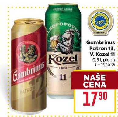 Gambrinus Kozel PATRON 0,5l plech