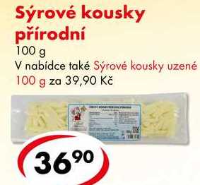 Sýrové kousky přírodní, 100 g 