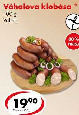 Váhalova klobása, 100 g