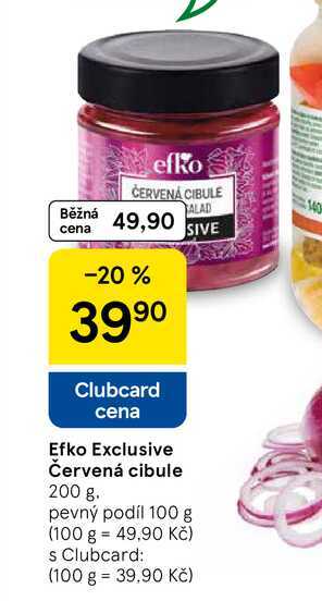 Efko Exclusive Červená cibule, 200 g. pevný podíl 100 g   