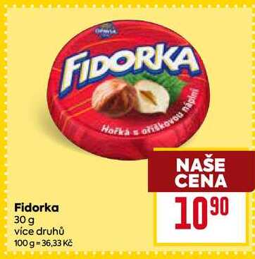 Fidorka 30 g více druhů 