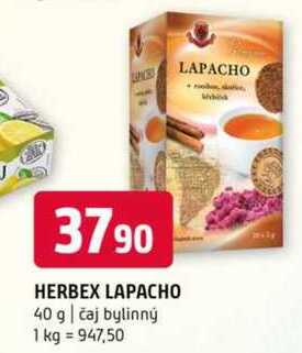 Herbex lapacho 40 g čaj bylinný