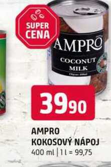 Ampro kokosový nápoj 400g