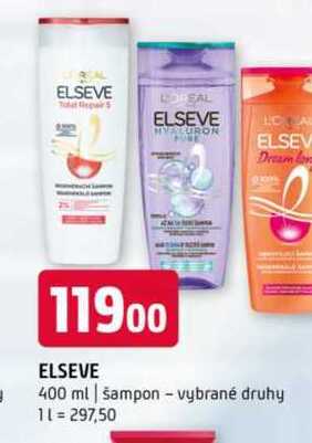 Elseve 400 ml šampon vybrané druhy 