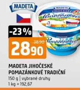 Madeta Jihočeské pomazánkové 150g