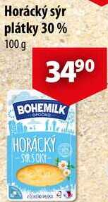 Horácký sýr plátky 30%, 100 g  