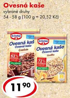 Ovesná kaše, 54-58 g 
