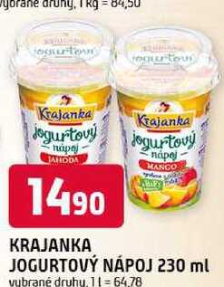 Krajanka Jogurtový NÁPOJ 230 ml 