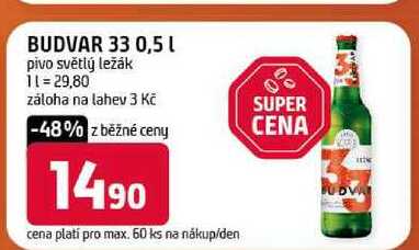 BUDVAR 33 0,5l