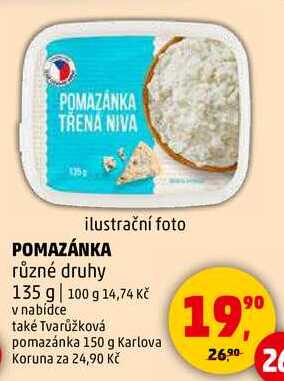 POMAZÁNKA různé druhy, 135 g 