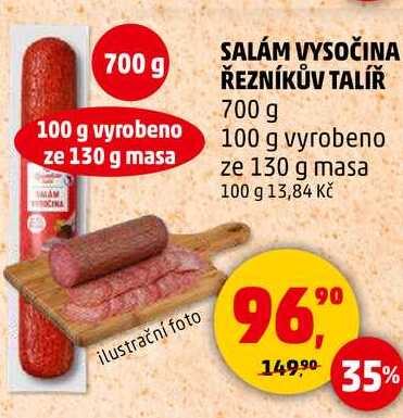 SALÁM VYSOČINA ŘEZNÍKŮV TALÍŘ, 700 g  