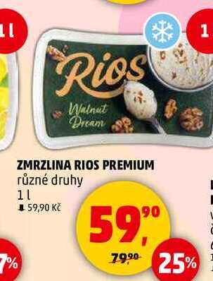 ZMRZLINA RIOS PREMIUM 7% různé druhy, 1 l 