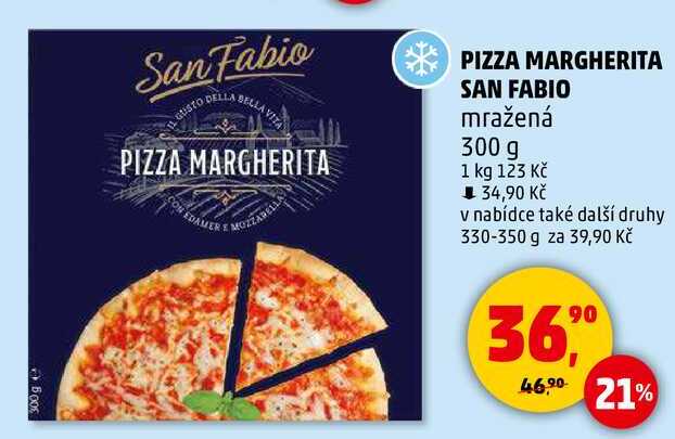 PIZZA MARGHERITA SAN FABIO mražená, 300 g  