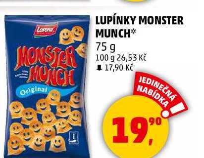 LUPÍNKY MONSTER MUNCH, 75 g 