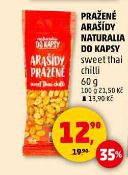 PRAŽENÉ ARAŠÍDY NATURALIA DO KAPSY Sweet thai chilli, 60 g