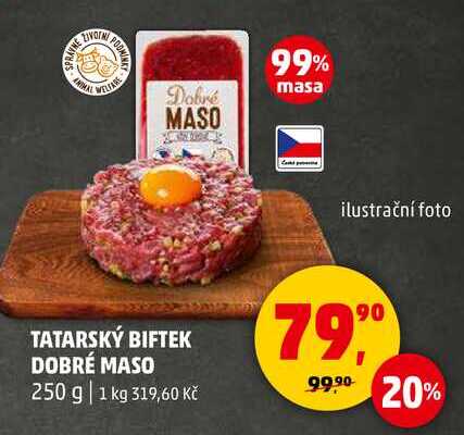 TATARSKÝ BIFTEK DOBRÉ MASO, 250 g 
