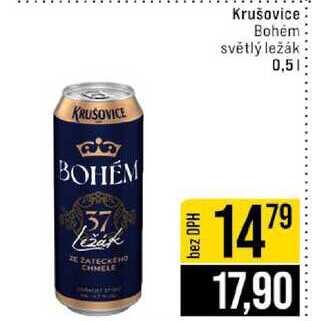Krušovice Bohém světlý ležák 0,5l