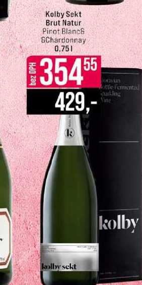 Kolby Sekt Brut Natur Pinot Blanc& GChardonnay 0,75l