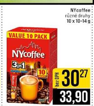 NYcoffee různé druhy 10 x 10-14 g