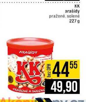 KK arašídy praženė, solené 227 g 
