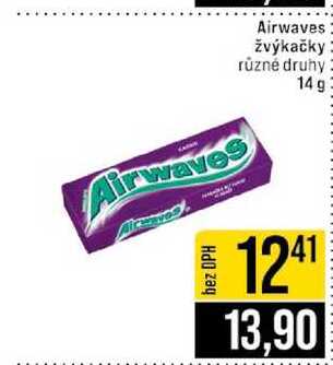 Airwaves žvýkačky různé druhy 14 g 