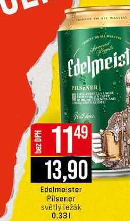 Edelmeister Pilsener světlý ležák 0,33l