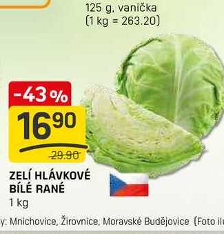 ZELÍ HLÁVKOVÉ BÍLÉ RANÉ 1 kg