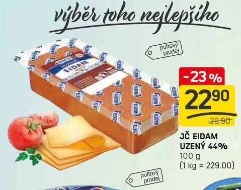 JČ EIDAM UZENÝ 44% 100 g 