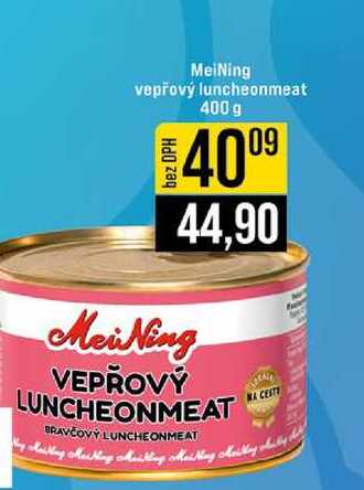 MeiNing vepřový luncheonmeat 400 g 