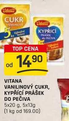 VITANA VANILINOVÝ CUKR, KYPŘÍCÍ PRÁŠEK DO PEČIVA 5x20 g, 5x13g