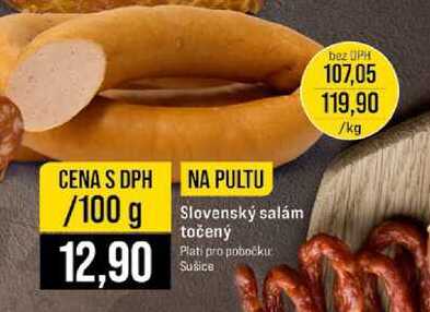 Slovenský salám točený 100g