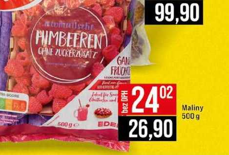 Maliny 500 g
