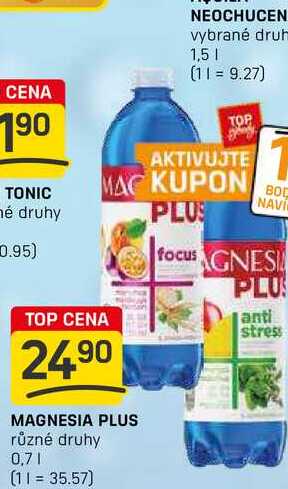 MAGNESIA PLUS různé druhy 0,7l