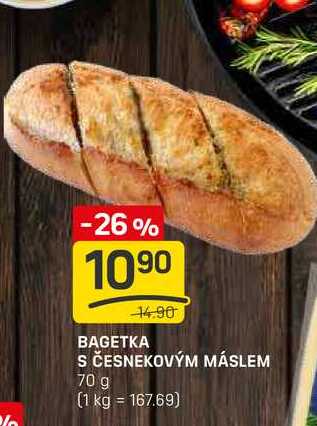BAGETKA S ČESNEKOVÝM MÁSLEM 70 g 