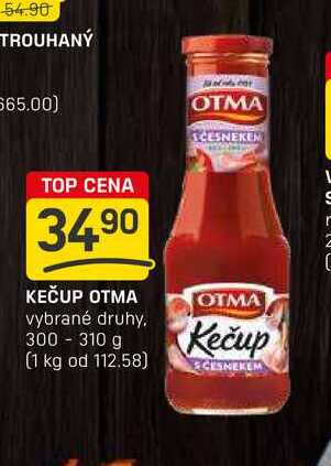 KEČUP OTMA vybrané druhy 300-310 g 