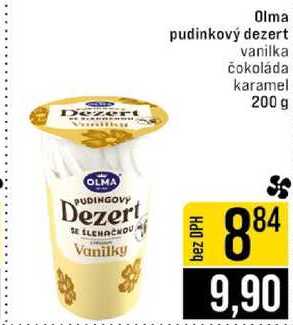 Olma pudinkový dezert vanilka čokoláda karamel 200 g 