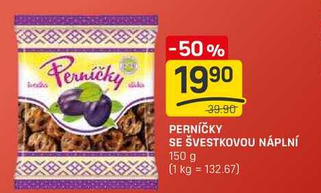 PERNÍČKY SE ŠVESTKOVOU NÁPLNÍ 150 g 