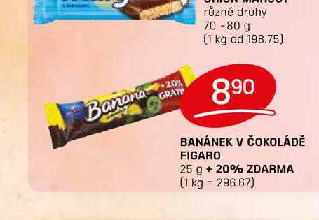 BANÁNEK V ČOKOLÁDĚ FIGARO 25 g 