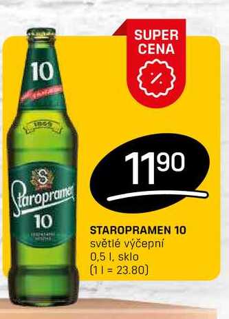 STAROPRAMEN 10 světlé výčepní 0,5l